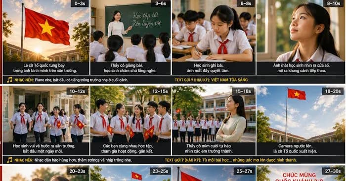 Cách tạo video chào mừng Quốc khánh 2/9 ấn tượng bằng trí tuệ nhân tạo