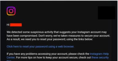 Cảnh báo bảo mật: Meta gửi email khẩn cho người dùng Instagram sau sự cố chatbot
