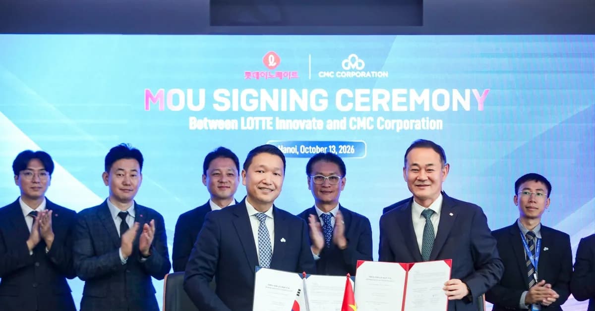 Cmc và Lotte Innovate bắt tay thúc đẩy hợp tác công nghệ Việt Hàn