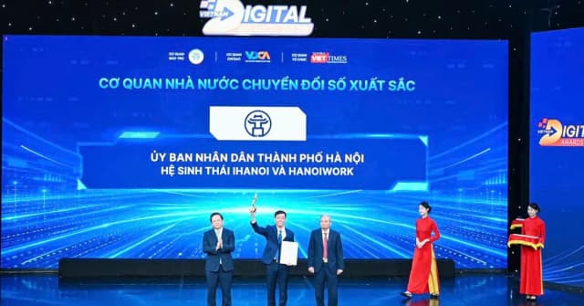 Hệ sinh thái iHanoi và Hanoiwork giúp Hà Nội giành giải chuyển đổi số Việt Nam 2026