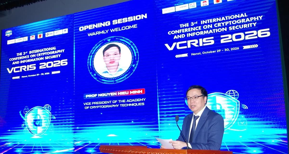 Hội thảo quốc tế VCRIS 2026 nhấn mạnh vai trò trọng tâm của mật mã học