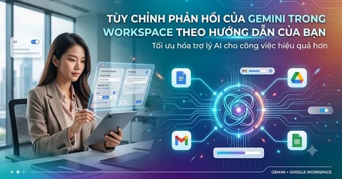Hướng dẫn cách thiết lập ghi nhớ yêu cầu cho Gemini trong Google Docs, Gmail và Slides