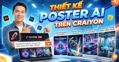 Hướng dẫn chi tiết cách thiết kế poster chuyên nghiệp bằng trí tuệ nhân tạo Craiyon