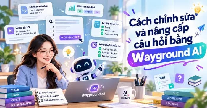 Hướng dẫn chỉnh sửa và nâng cấp câu hỏi kiểm tra bằng Wayground AI