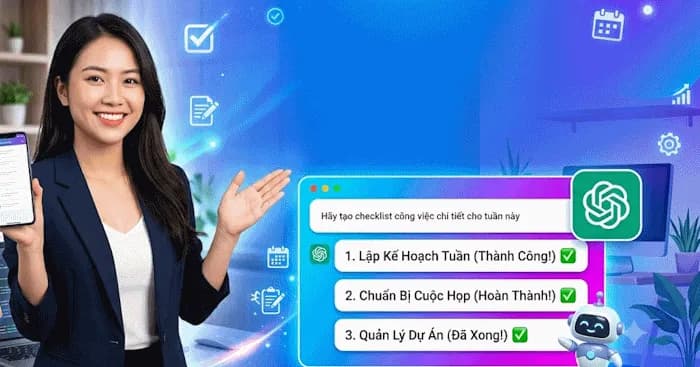Hướng dẫn sử dụng ChatGPT để lập checklist công việc chuẩn xác