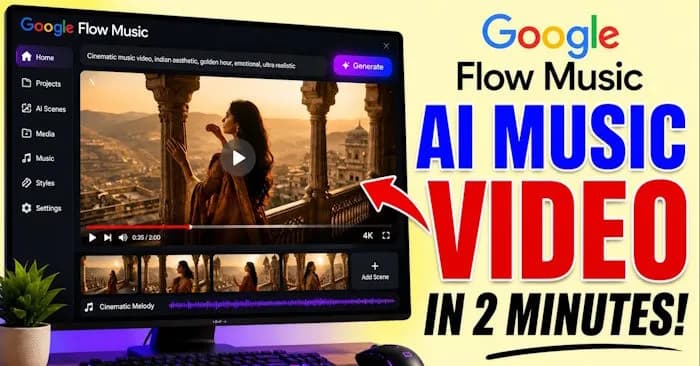 Hướng dẫn sử dụng Google Flow Music tạo video ca nhạc bằng AI đơn giản