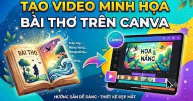 Hướng dẫn tạo video minh họa bài thơ sinh động với Canva