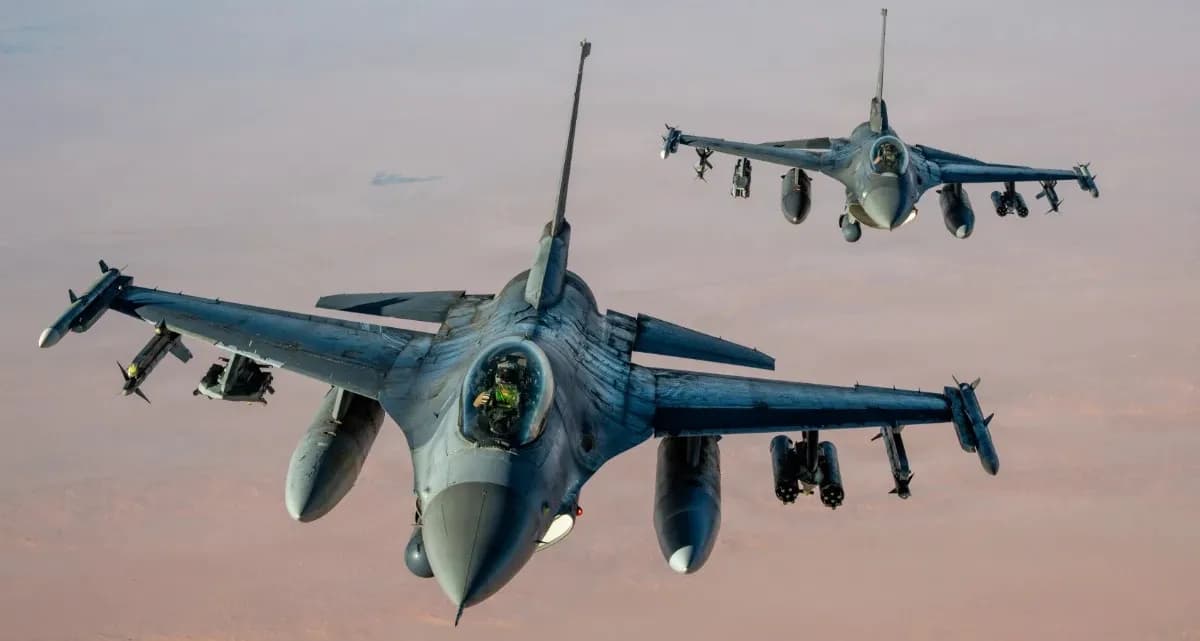 Khám phá tiêm kích f-16g với cảm biến siêu khủng và tầm bay mới
