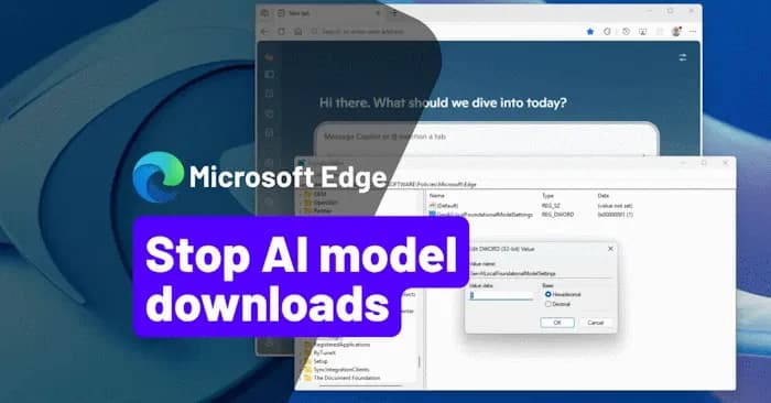 Ngăn Microsoft Edge tự động tải mô hình AI: Giải pháp tiết kiệm dung lượng ổ đĩa