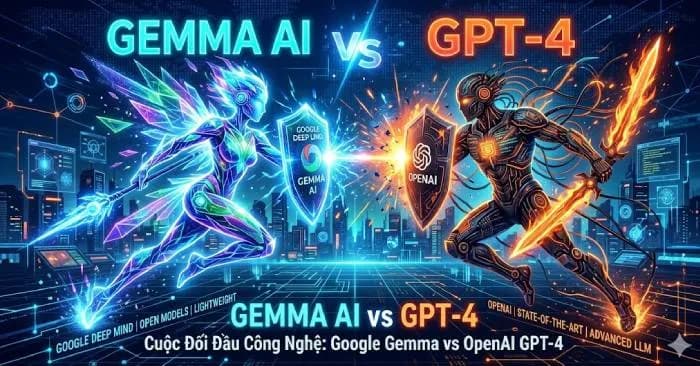 So sánh chi tiết năng lực của Gemma AI và GPT-4 trong kỷ nguyên số