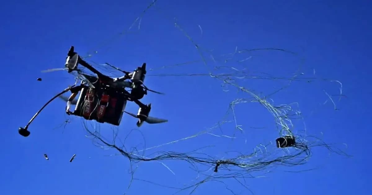 Súng bắn lưới chống drone - Vũ khí màng nhện đột phá chiến trường