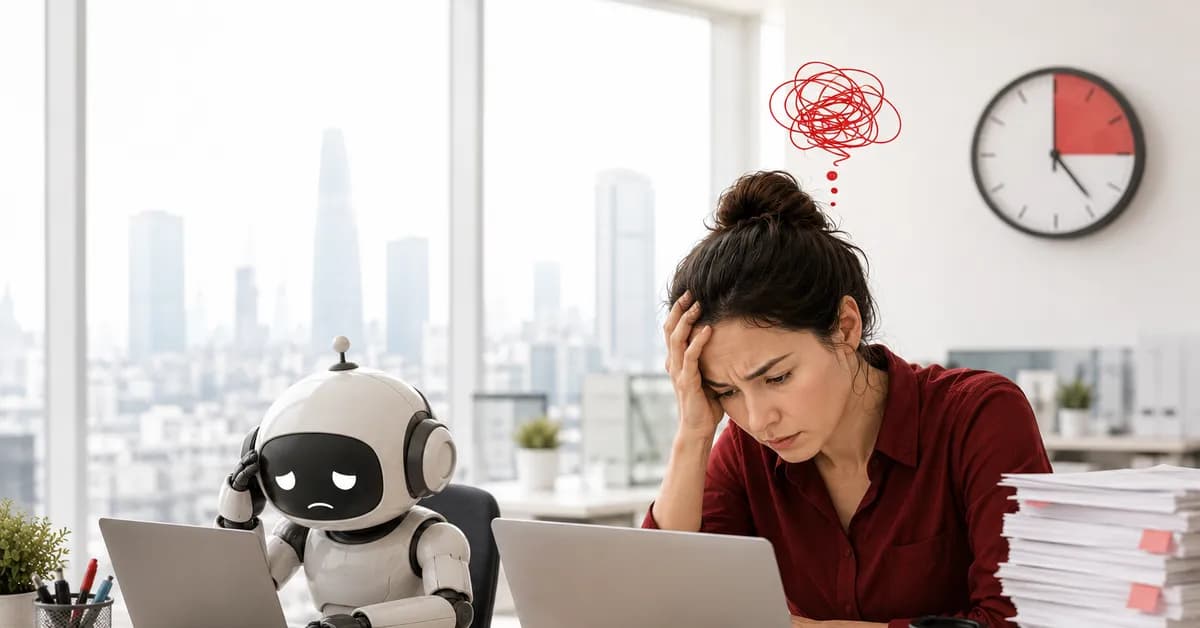 Thực trạng nhân viên văn phòng mất 6 giờ mỗi tuần làm "bảo mẫu" cho AI