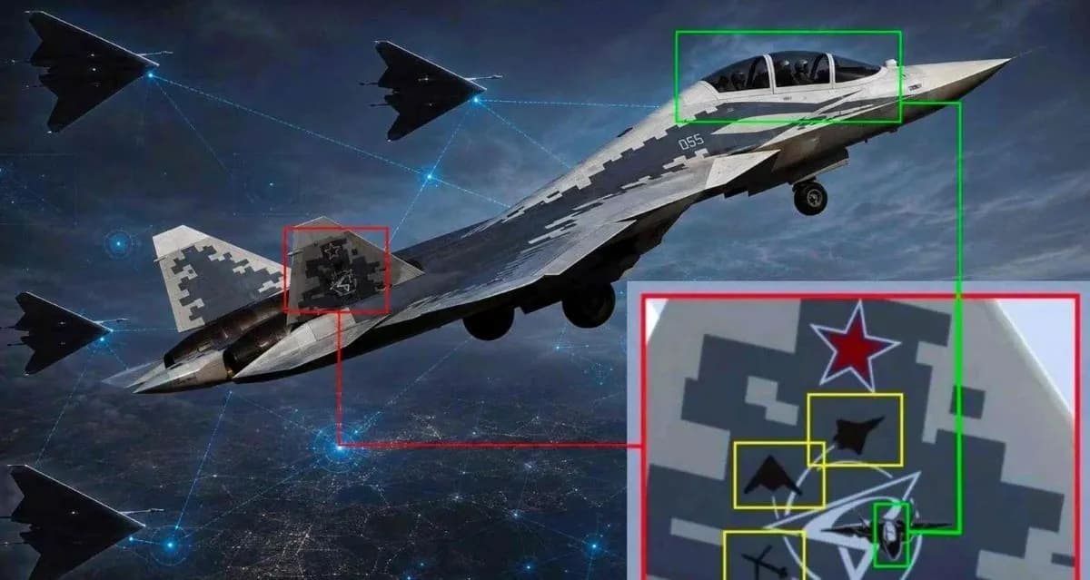 Tiêm kích Su-57D hai chỗ ngồi tích hợp AI điều khiển bầy drone