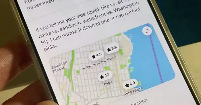Tính năng bản đồ trên ChatGPT có điểm gì khác biệt so với Google Maps?