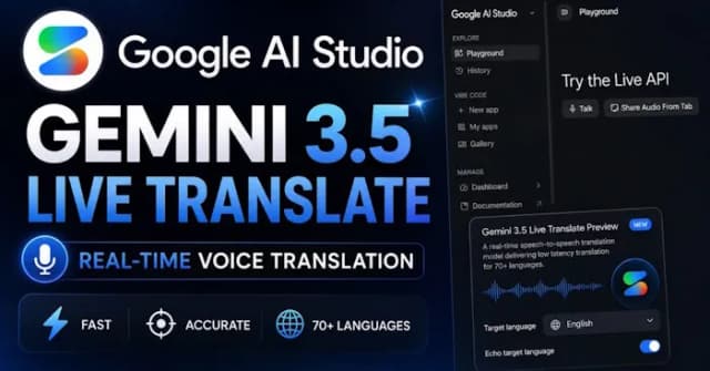 Trải nghiệm tính năng dịch trực tiếp siêu tốc trên Google AI Studio