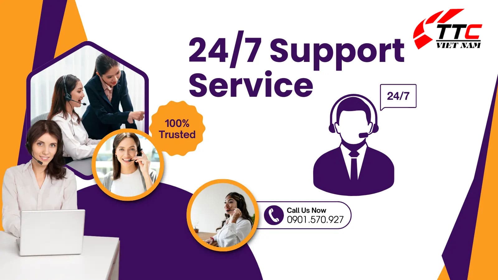 Hỗ trợ nhanh chóng – Cam kết 24/7